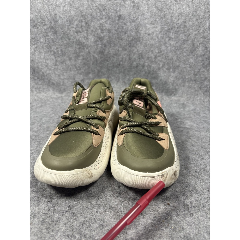Ugg LA Cloud Lace Sneaker 8 Burnt Olive Green Chunky Sole Platform - Picture 7 of 10